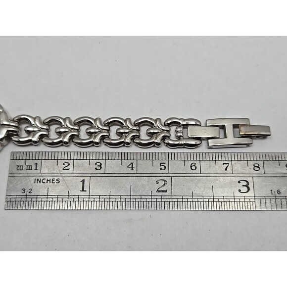 Bulova A3 Womens Diamond Quartz Watch Silver Bracelet Black Dial New Battery - Picture 8 of 10